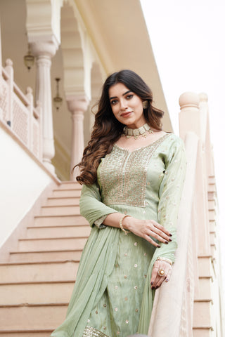 Pista Elegance Kurta Set