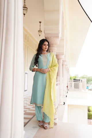 Sky Blue Grace Kurta Set