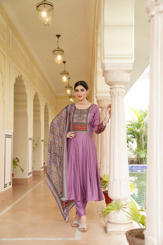 Bloom Purple Kurta Set