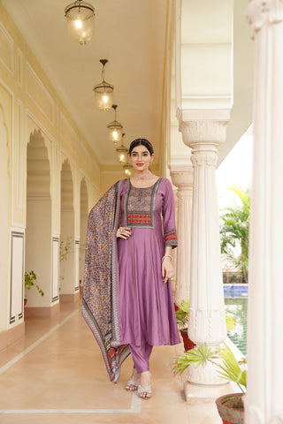 Bloom Purple Kurta Set