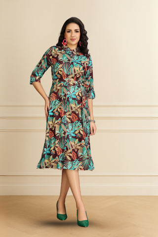 Multicolour Midi dress by Anora