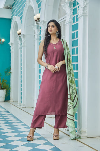 Maroon Glow Kurta set