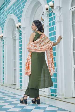 Green Grace Kurta Set