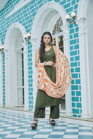 Green Grace Kurta Set