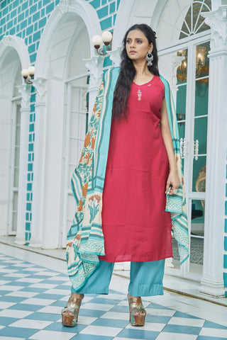 Rose Glow Kurta Set