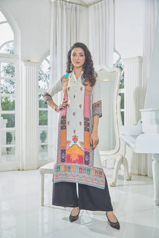 Multicolored Patchwork Kurti