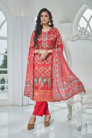 Red Embrace Kurta Set