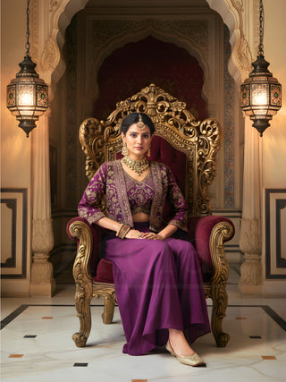 Purple party wear by Anora