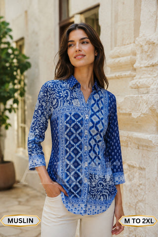 Indigo tunic wholesale