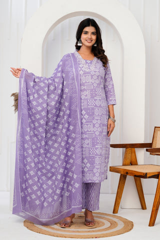 3 piece kurta set cotton 