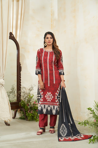 Geometric Harmony Kurta Set