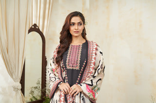 Floral Printed Embroidery Kurta Set