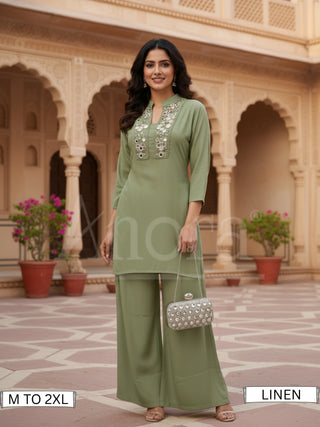 linen coord set wholesale